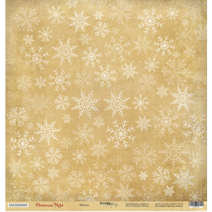 Лист односторонней бумаги 30x30 от Scrapmir Метель из коллекции Christmas Night